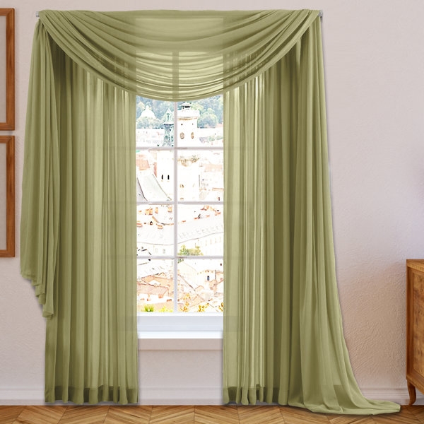 Sage Green Curtain Valance Wayfair